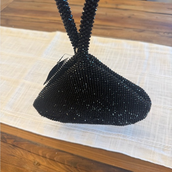 NWT INC International Concepts Black Beaded Wristlet - Picture 3 of 5